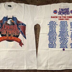 Lynyrd Skynyrd In Skynyrd We Trust 2001 Tour T-Shirt, Classic Rock Unisex Tee 81